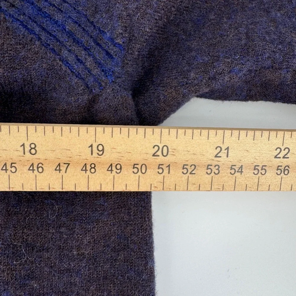 Robert Graham Quarter Zip Sweater Mens XL‎ Blue Wool Blend Classic Fit